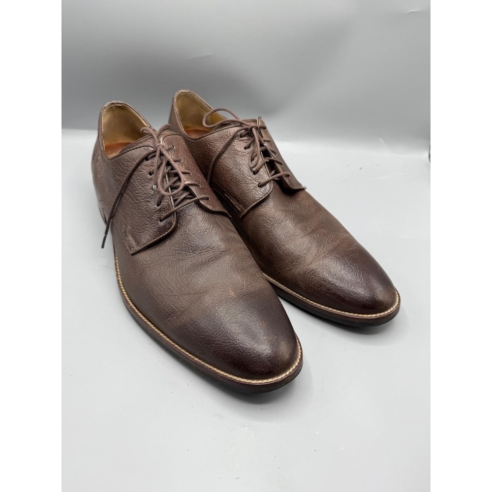 COLE HAAN Men's‎ 13M GRAND.ØS Brown Lace Up Plain Toe Shoes Casual Oxford